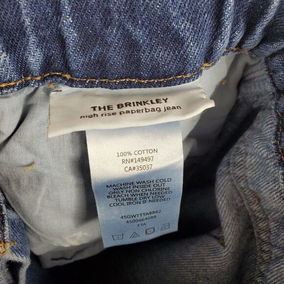 JOES JEANS Brinkley High Rise Paperbag Jeans Self Tie Waist Loose Fit Light Wash - Picture 13 of 14